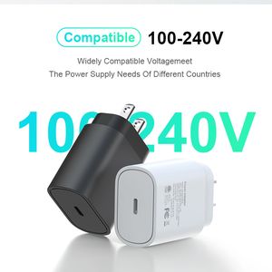 25W PD QC3.0 AFC Super Fast Charger Type C Wall Plug -adapter Snabbladdningsblock f￶r Samsung Galaxy S22