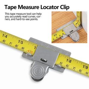 Wholesale tape measurements resale online - Measuring Tape Clip Stainless Steel Woodworking Convenient Measure Precise Locate Tool Decoration Accessories Measurement Tools
