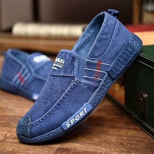 Summer Slip on Mens Casual Shoes Rubber Solid Mens Canvas Shoes Lightweight Waterproof Male Flat Casual Sneakers 220815