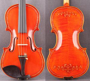 Artesanato europeu de alto grau puro violino esculpido à mão importado material europeu adulto tocando violino profissional 4/4