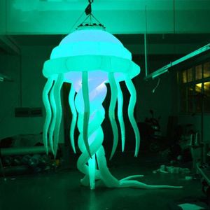Wiszące piękne oświetlenie nadmuchiwane meduzę z diodą LED na klub nocny lub dekoracja imprez muzycznych
