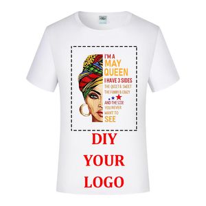 T-shirt Premium a maniche corte personalizzate unisex Tees Your Own Design and Text Stampa digitale Toxic Free Vegan Inks 220616