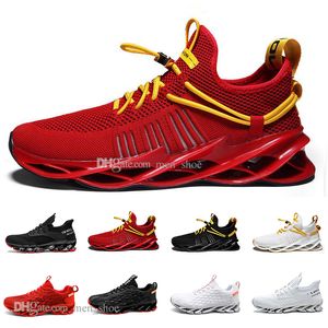 scarpe da corsa da uomo nero bianco moda uomo donna trendy trainer cielo-blu rosso fuoco giallo traspirante sport casual outdoor sneakers stile # 2001-5