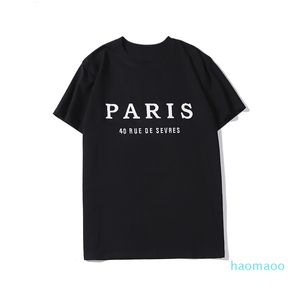 2022 neue hochwertige Herren Designer T-Shirt Mode Paris Männer Frauen Paare Casual T-Shirt Schwarz Weiß Stylist Shirts Größe S-XXL