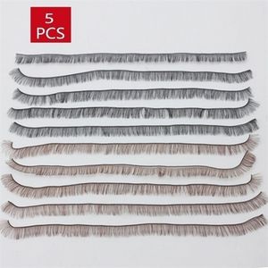 5PCS 20CM Kids DIY Doll Fałszywe rzęsy Czarne brązowe tawny eye rzęs lalki