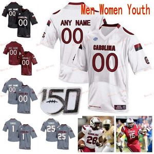 Nik1ステッチカスタム26 Zacch Pickens 3 Ryan Hilinski 33 Slade Carroll 34 Mon Denson South Carolina Gamecocks College Men Mens Youth Jersey