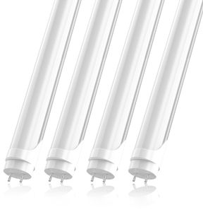 ABD'de Stok T8 G13 LED ampuller 4 ayak 22W 5000K Soğuk Beyaz Tüp Işıkları 4ft Buzlu Kapak Floresan Ampul Balast Bypass Çift Uçlu Güç