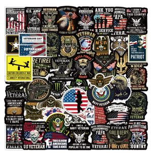 50Pcs/Lot War Style Memorial Veterans sticker Graffiti Stickers Personalized Skateboard Suitcase Mobile Phone Stickers Wholesale