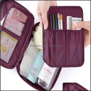 Bolsas de armazenamento Organização em casa Housekee Garden Korean Portable Travel Suit Atualizado Atualizada Bolsa de lavagem de segunda geração Cosmética D Cosmética D