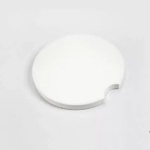 Customização personalizada 6,5cm Sublimação em branco Cerâmica de carros Coasters Transferência a quente Impressão de impressão em branco Consumíveis Materiais