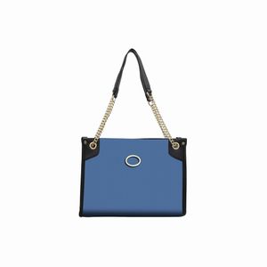 Bolsas de ombro de lona azul feminina de nova bolsa grande material ecológico