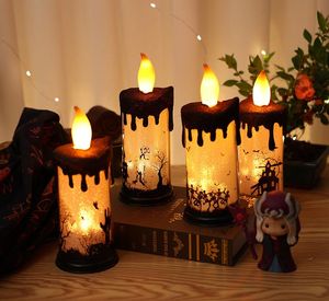 Symulacja LED Christmas Candle Lights Electronic Christmas Halloween Decorations B6