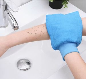 Badborstar, svampar skrubber exfolierande handskar massagebrush svamp wisp för kroppsduschar för badrum hammam dusch handskar borttagning kessa skalande handduk