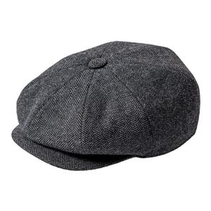 Berets Sboy Caps Fash Men Men Slence Blend Flat Cap 8 Pane Hat Hats с Button Front Gatsby для Maleberets