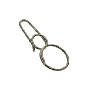 Wholesale large carabiner hook for sale - Group buy Keychains Handmade Unique Creative Fine Biker Large Stainless Steel Wire Round Clip U Hook Carabiner Key Ring Clasp Tool Keychain DIYKey