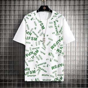 Męskie koszulki 8xl męskie duże rozmiar Letni grafika krótka męska tshirt moda mody mąż mąż T-shirty TOP TEE Social Clothing Z466Men's