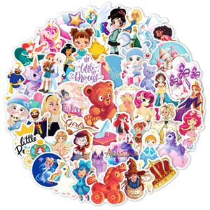 New Sexy 50Pcs Princess Cute Cartoon Sticker Graffiti Girl Laptop Guitar Luggage Phone Cup Skateboard Waterproof Kids Classic Toy Sticker