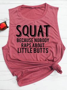 Koszulki damskie Camis Funny Workout Squat Casual Tank damskie bawełniane topy Top do ćwiczeń śliczna kamizelka fitness damska