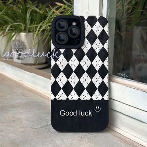 Siyah Beyaz Zil Iphone Case 12/13 PRO Max Case Telefon Kılıfları 11 Dermatoglifics XS XR Erkekler ve Kadınlar Gülümseyen Kadınlar 7P/8P