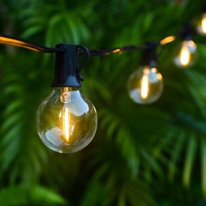 Строки 50 футов 50bulbs светодиодные струнные светильники глобус