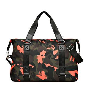 Duffel Bags Unisex Camouflage Travel Handväska Duffle Oxford Shoulder Messenger Tote Bagage Casual Sport Weekend Portable Clothing Carry X980