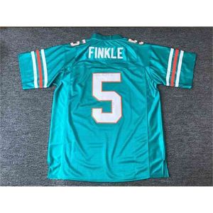 Nikivip Ray Finkle #5 Ace Ventura Pet Detective Movie Men Football Jersey Stitched Teal Retro S-XL High Quality Vintage