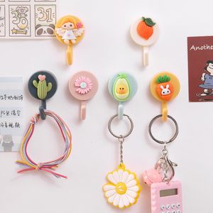 New Cute Animal Wall Hook for Key Holder Coat Towel Hanging Plastic Mask Holder Bathroom Organizer Decor Home Accessories