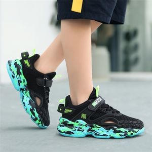 Summer Children Boys Breathable Mesh Shoes Kids Sports and Running Sneakers School Tennis Size 2839# 510yBlackWhiteGreen 220805