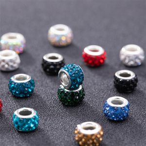 Home Decor DIY jewelry accessories pottery clay three rows of drilling big hole beads three rows of corns drilling ball spacing beads ZC1114