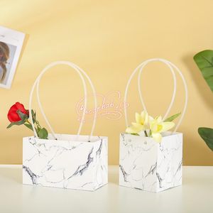 Present Wrap White/Black Marble Sweets Bag For Wedding Favor Supplies Christmull Decoration Baby Shower Baggift