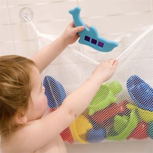 Giocattoli da bagno per bambini Borsa portaoggetti per giocattoli in rete multifunzione Ventose per bambini Borsa da gioco da bagno Borsa da bagno per bambole Organizer 220531