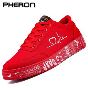 Height Increasing Shoes Fashion Women Vulcanized Sneakers Ladies Lace-up Casual Breathable Canvas Lover Graffiti Flat Zapatos Hombe 220826