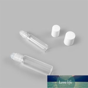 Transparent Glass Tube Glass Roller Bottles With Roll On Ball Empty Cosmetic Essential Oil Vial