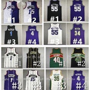 NC01 Retro Penny Hardaway Jersey Tracy McGrady Vince Carter Sonic Kevin 35 Durant Gary Payton Shawn Kemp Ray Allen Chris Webber Jason