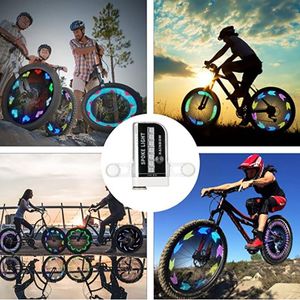 Strings led flash spoke lâmpada de luz de luz externa de corda para 24 polegadas 32 partidas de bicicleta de bicicleta de bicicleta de bicicleta pneu acendida