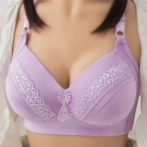 Plus Size bra lette crop top Underwear push up strapless bh lace Female Lingerie Seamless Anti-sagging sexy Brassiere 220511