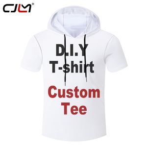 CJLM 3D Print Diy Custom Design Hooded Tshirt Hip Hop Streetwear Zip Sweatshir Shipper grossistleverantörer för Drop Shipper 220619