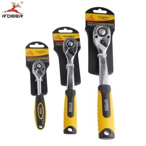 RDEER Ratchet Wrench 12" 38" 14" Universal Key 72 Teeth Auto Torque Repair Hand Tools 1PC Y200323