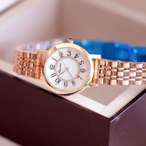 Luxus Womens Watches Designer Vielseitige digitale Uhr Ladies Diamond Modetrendy wasserdichte Quarz Edelstahl Band Frauen Watch VDSFG