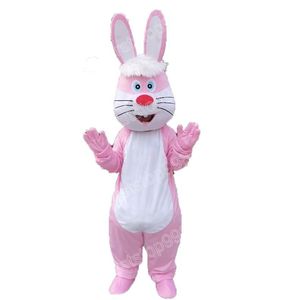 Halloween Pink Rabbit Mascot Costume Cartoon Anime theme character Adults Size Christmas Outdoor Advertising Outfit Suit