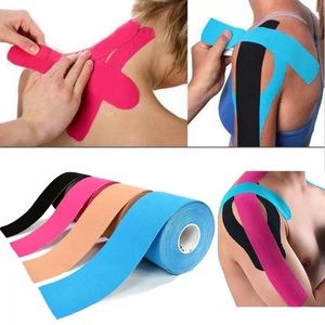 5x500 cm Wodoodporny oddychający łokieć bawełniana kinesiologia Kinesiologia Sport Sport Elastic Roll Bandage Bandage Pain Care Protector Kolan F0620