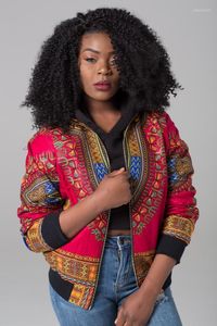 2022 Sexy Indie Folk Damen Jacke Mantel Dashiki Afrikanische Bedruckte Bomber Herbst