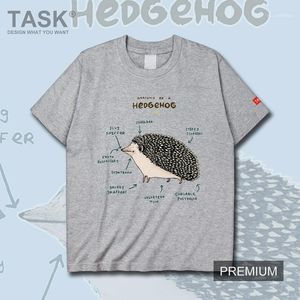 Men's T-Shirts Japanese Funny Analysis Picture Rural Hedgehog Cartoon Pattern Mens T Shirt Meeting Tees Clothing Tops Gyms Top Clothes Summe