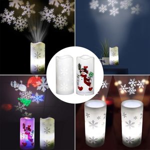 Snowman Christmas Projection Lamp Merry Chulture Decorations for Home Christmas Ornaments Navidad Xmas Gift Ny Year 201203