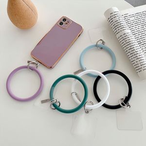 Universeller hängender Ring, Seil, Handyhülle, Silikon-Armband, Handy-Gurt, Anti-Verlust-Lanyard, großer Ring-Schlüsselanhänger