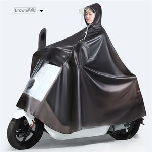 Schwarz Overall Fahrrad Wasserdicht Roller Regenmantel Jacke Überleben Im Freien Vinyl Regenmantel Tragbare Regenjacke Reiter Regenanzug JJ14 201015