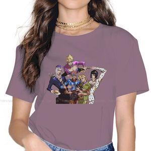Damen T-Shirt Food Hip Hop T-Shirt JoJos Bizarre Adventure Jonathan Joestar Style Tops Casual T-Shirt weiblich 4XL SpecialWomen's