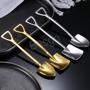 Stainless Steel Ice Cream Shovel Scoop Children Cake Watermelon Spoon Shovels Fruit Dessert Scoop Kitchen Dinnerware Spoons BH6830 WLY