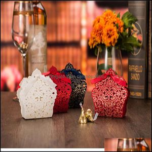 Gift Wrap Party Supplies Festive Home Garden Wedding Favors Boxes Candy Hollow Box Favor Favor de bolsas de chocolate entrega de bolo 2021 lx27