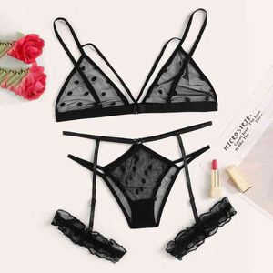 Sexy Lingerie Sexy Lace Bra Set Erotic Lingerie Woman Mesh Perspective Bra Briefs Set Underwear Lenceria Sensual Mujer New 2022 L220727